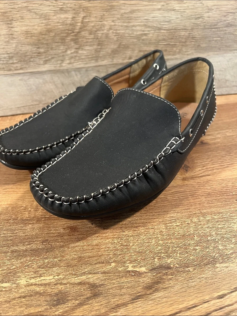 Classic Black Slip-On Driving Loafers for Men
